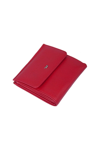 Tergan Kırmızı Deri Kadın Cüzdan - S1cb00005627-b68 Kırmızı