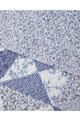 Mosa Blu Çift Kişilik Yatak Örtüsü Takımı 200x220 Cm Lacivert