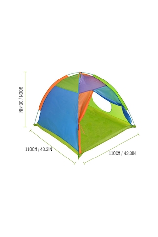 Yifomall Çocuklar İçin Dış Mekan Oyun Çadırı, Çok Renkli Kombinasyon, Katlanabilir, Europe Amerika Stili, 110x110x90cm, 0.9kg Çok Renkli