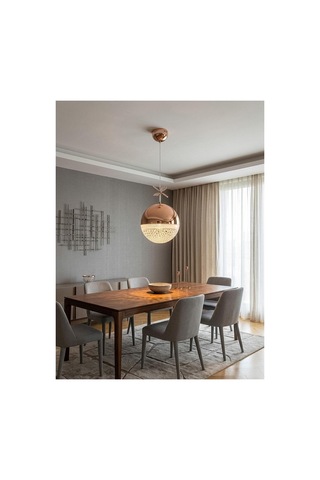 Lumia Lighting Madrid Model Gümüş 3 Renk Modu Ledli Sarkıt Modern Salon Mutfak Çocuk Yatak Odası Led Avize Gold