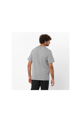 Salomon Runnıng Graphıc Ss Tee M Heather Grey Koşu T-shırt Lc2219 001