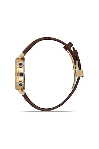 Qt144g-09kg Hislon Kol Saati 36 Mm / Kahve Gri