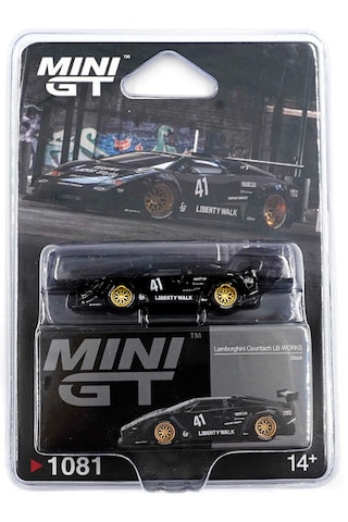 Mini Gt 1/64 Lamborghini Countach Lb-works Black - Blister Paket Mgt01081-bl Siyah