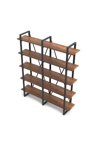 Robinhome Robin Home Vivaldi E Ofis Kitaplık 5 Raflı Metal Ayaklı Barok