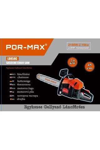 Pormax LD852 Benzinli Ağaç Makinesi