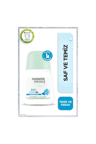 Garnier Mineral Saf&Temiz Antiperspirant Kadın Roll-On 50 ML