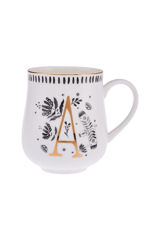 Emsan Artisan A Letter New Bone Kupa 220 Ml
