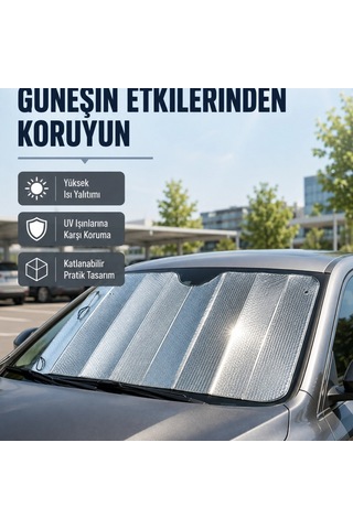Araba Güneşliği Alüminyum Yansıtıcı Yüzeyle Etkili Isı Koruması 67126978
