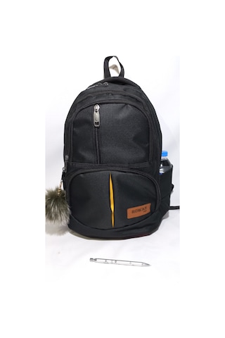 Rowan Unısex Siyah Okul Sırt Çantası 44*34*22 Cm