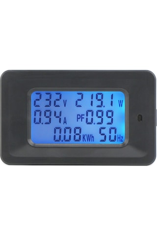Samdoo 20a Dijital Enerji Ölçer - Voltaj, Akım, Güç Ve Frekans Göstergeli Kompakt Multimetre