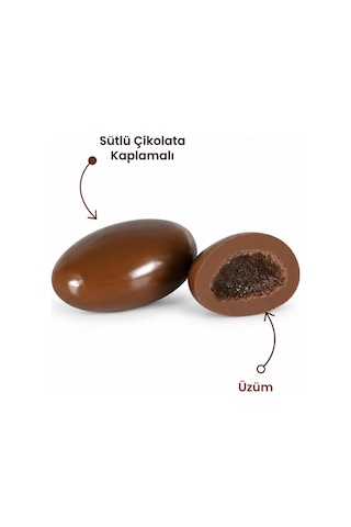Sütlü Çikolatalı Üzüm Draje 100 G