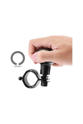 Kosona Siyah Plastik Metal Direksiyon Çubuğu Kolu - Evrensel Uyum, 360 Hızlı Kontrol, Kolay Montaj Sı-a0072