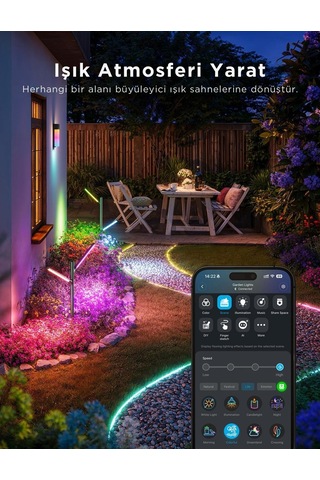 Govee Rgbıcww Dikey Bahçe Aydınlatması 2'li