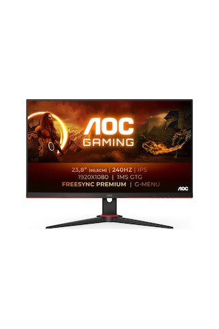 AOC 24G2ZE 23.8" 0.5 MS 240 Hz FreeSync Full HD IPS LED Monitör (Ölü Piksel)