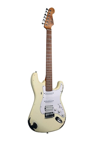 Lea Rlc-100 Ow Limited Edition Heavy Relic Elektro Gitar Olympic White