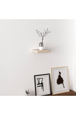 Minarmobilya Minar Gizli Tutuculu Duvar Rafı 23 Cm - M.Siyah