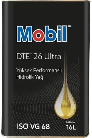 Mobil Dte 26 Ultra Yüksek Performanslı Hidrolik Yağı Teneke 16 L