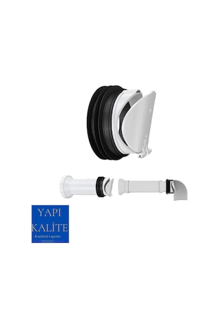 Dirsekli Çekvalfli Körüklü Klozet Gider Borusu