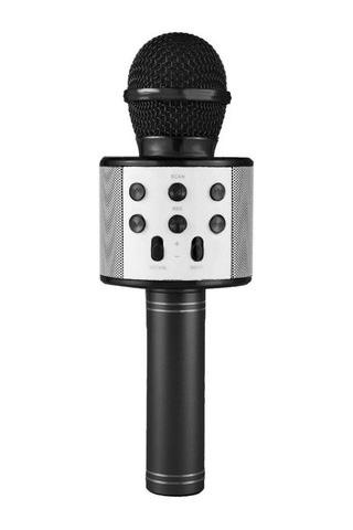 Ws-858 Siyah Karaoke Mikrofon Bluetooth Hoparlör Aux Usb Mikro Sd Kart Girişli Beyaz Ws-858 Siyah Karaoke Mikrofon Bluetooth Hoparlör Aux Usb Mikro Sd Kart Girişli Beyaz