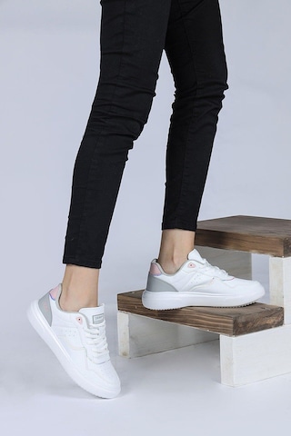 JUMP 26821 C_WHITE/LT.GREY ZENNE KADIN AYAKKABI Beyaz