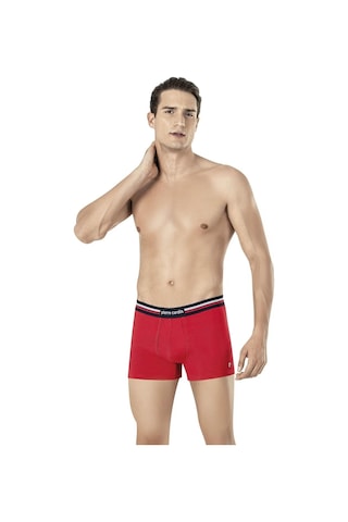 Pierre Cardin 395 Erkek Lastiği Çizgili 3'lü Boxer-kırmızı&grimelanj&lacivert Kırmızı&grımelanj&lacıvert