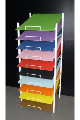 Başer Fon Karton Raf Standı 50 x 70 CM