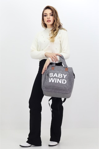 Termal Biberon Bölmeli Gri Anne Bebek Bakım Çantası Deri Detaylı Askılı Bebek Arabası Uyumlu Gri