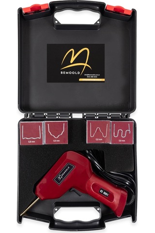 Bemoold 100 W Sıcak Zımba Plastik Tamir Seti-200 Adet Tel Zımba Dahil Bordo-bordo
