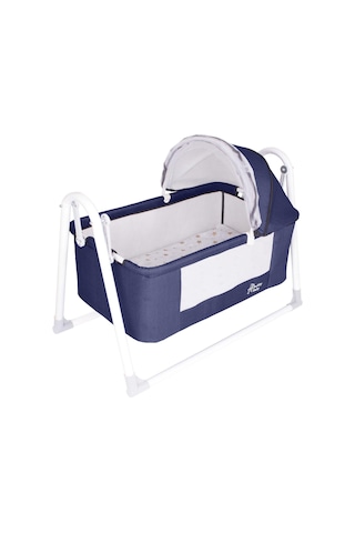 Chubby Baby First Class Portatif-keten Tenteli Sepet Beşik Silinebilir Kumaş Lacivert