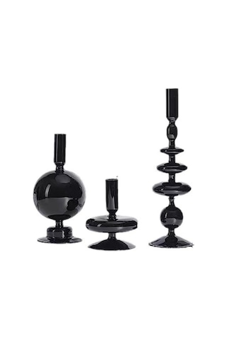 Yifomall 3 Lü Şık Cam Mumluk Seti - Farklı Boyutlarda Dekoratif Ve Modern Tasarım