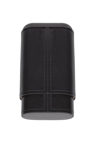 Zippo Siyah İçi Sedir Üçlü Deri Puro Kılıfı
