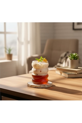 Borosilikat Bardak Bubble Cup Şeffaf