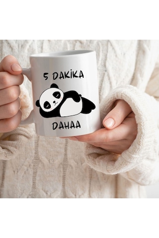 5 Dakika Daha Tasarımlı Kupa Bardak Saydam