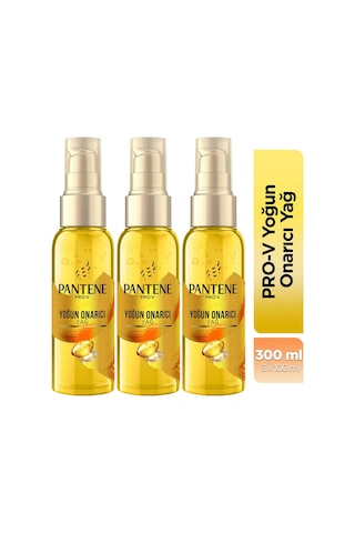 Pantene Keratin Özlü Onarıcı E Vitaminli Saç Bakım Yağı 3 x 100 ML