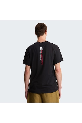 The North Face M Vertical Regular Short Sleeve Tee-grap Erkek T-shirt-32612 Siyah