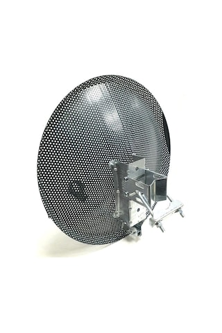 Antenci 40cm Delikli Mini Karavan Çanak Anteni - Antrasit