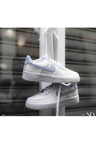 Nike Air Force 1 Gs Hakiki Deri Sneaker Ayakkabı-sportxstore Beyaz