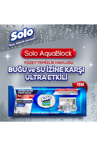 Solo Aquablock Yüzey Temizlik Havlusu 3'lü 90 Yaprak
