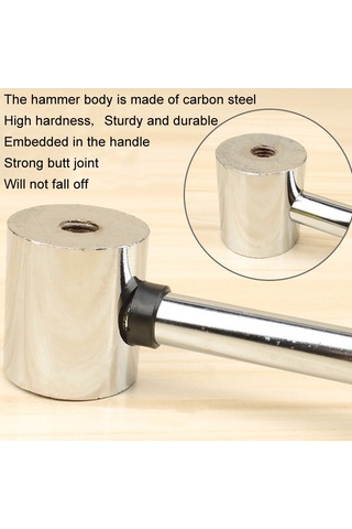 25mm Sıçrama Yok Montaj Çekiç El Yapımı Dıy Çift Yüz Musluk Kauçuk Çekiç