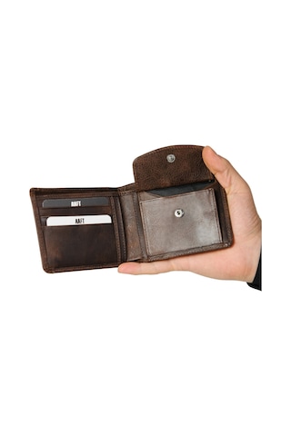 Mft Leather Design Hakiki Deri Erkek Kartlıklı Cüzdan Fossil 5750 Kahverengi