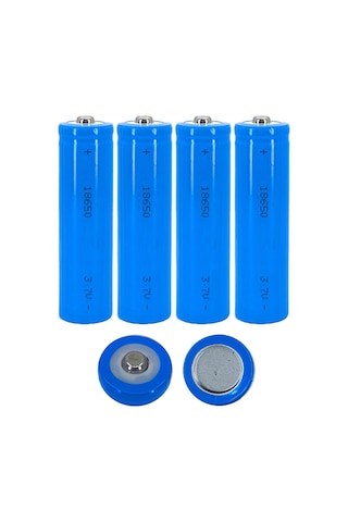 Hedyex 18650 Şarjlı Pil Çıkıntılı Başlıklı Fener Pili 3.7v Li-ion 4lü