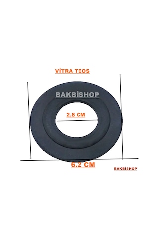 Visam Teos Gömme Rezervuar Boşaltma Contası Siyah