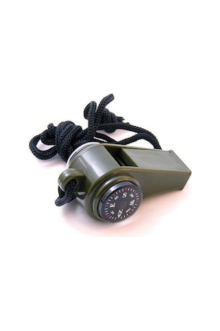 Pusulalı  Termometreli  Düdük Haki