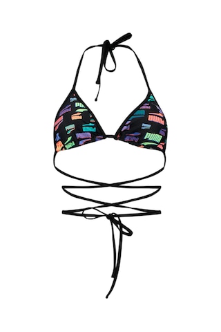 Puma Swım Kadın Wrap Around Üçgen Bikini Üstü 938065 01 Siyah