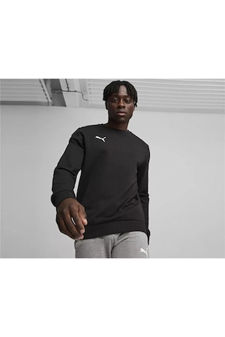 Puma Teamgoal Casuals Crew Neck Sweat Erkek Futbol Antrenman Sweatshirts 65859203 Siyah Siyah