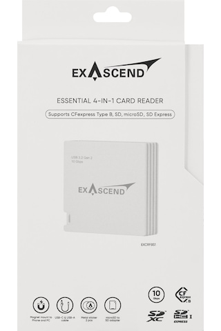 Exascend Essential 4-ın-1 Card Reader Type B, Sd, Micro Sd,sd Express