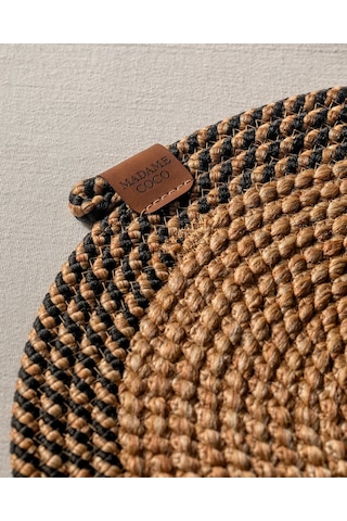 Alsace Masa Runner - Naturel/siyah Çok Renkli