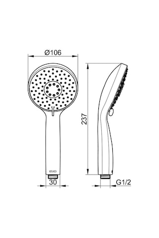 Keuco Showers El Duşu Elegance 2 Fonk. Krom - Keu.51680010300 Diğer