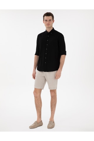 Pierre Cardin Erkek Siyah Gömlek Desenli 50303245-vr046 Siyah