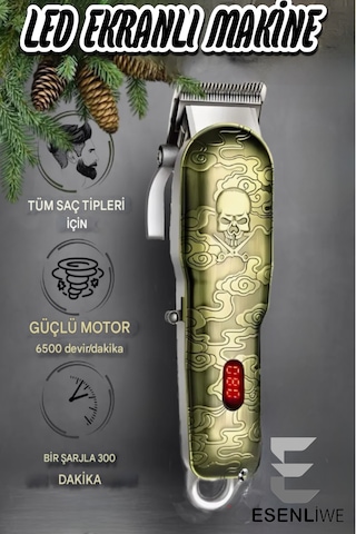 4 Parça Traş Makineli Saç Kesim Makas Seti Kuaför Berber Hazır Tı